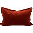 Snugg & Co Cotton Velvet Cushion - Burnt Terracotta