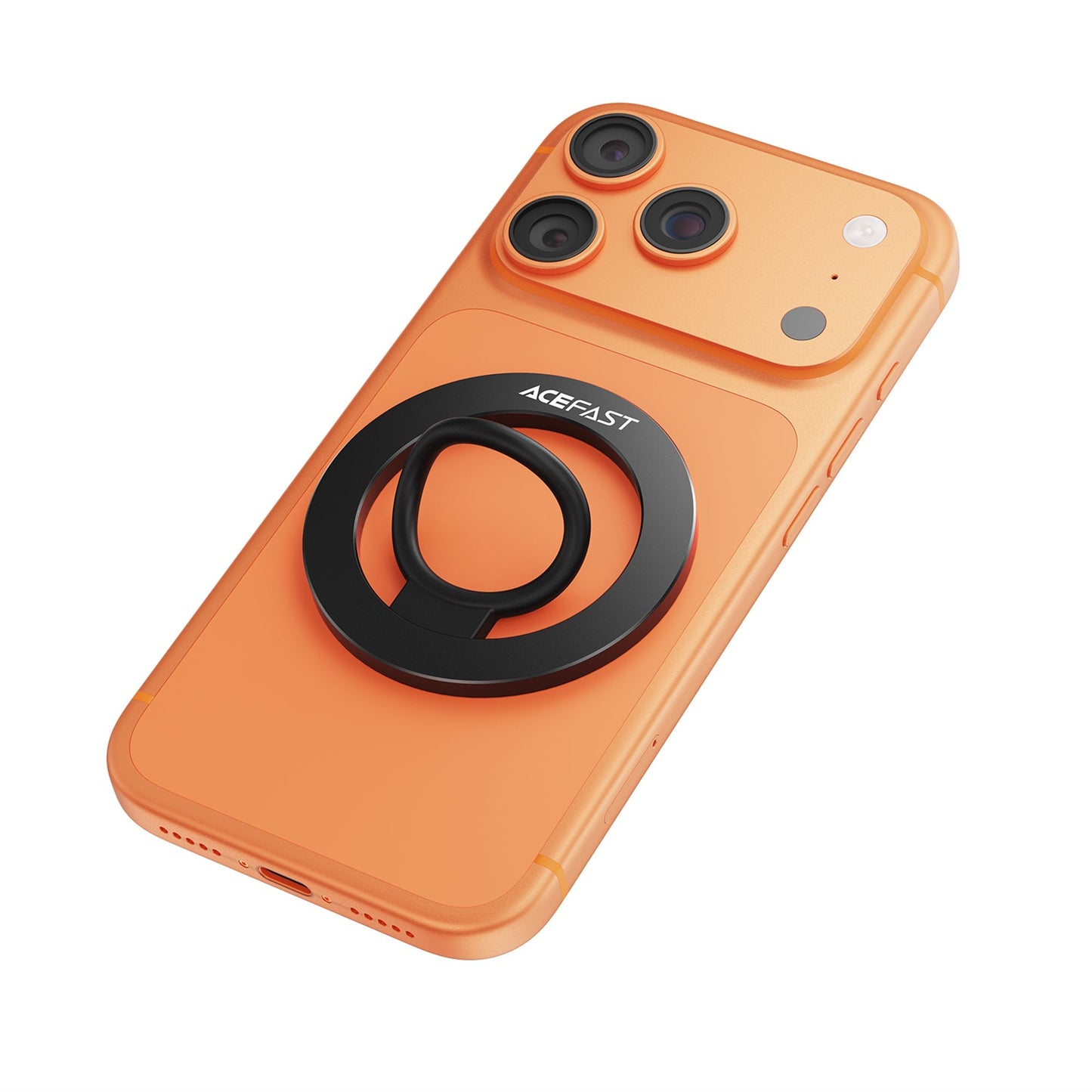 Ultra-Thin Magnetic Phone Ring Holder | Premium Aluminum & Silicone Grip Stand (E35)