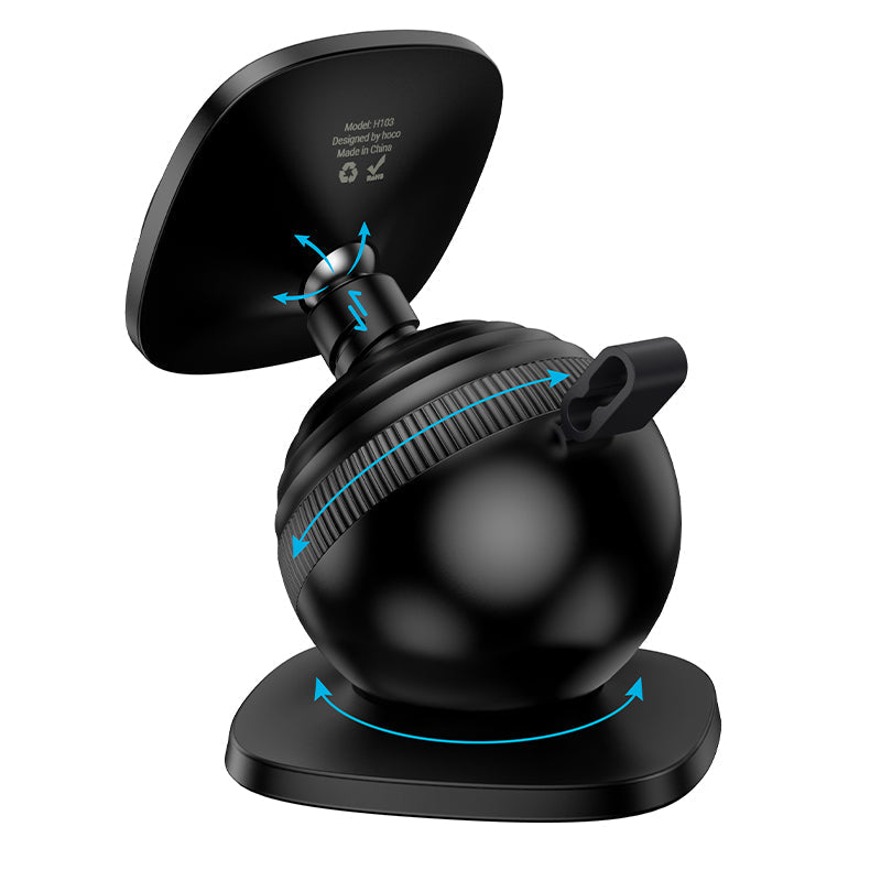Round Magnetic Dashboard Phone Holder with Multi-Angle Adjustment (H103)