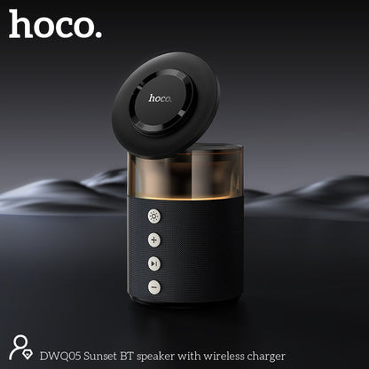 15W 4-in-1 Magnetic Wireless Fast Charger, with Wireless Speaker, Ambient Light (DWQ05)