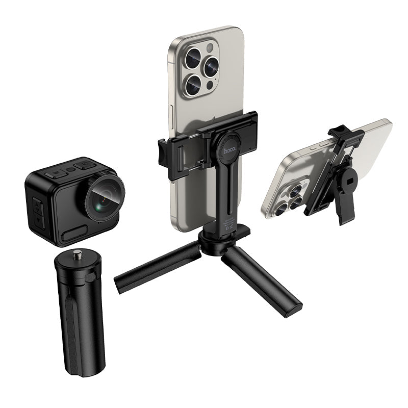 Ultra Compact Multifunctional Selfie Stick with Mini Detachable 20cm Tripod, Camera Mount (K100)