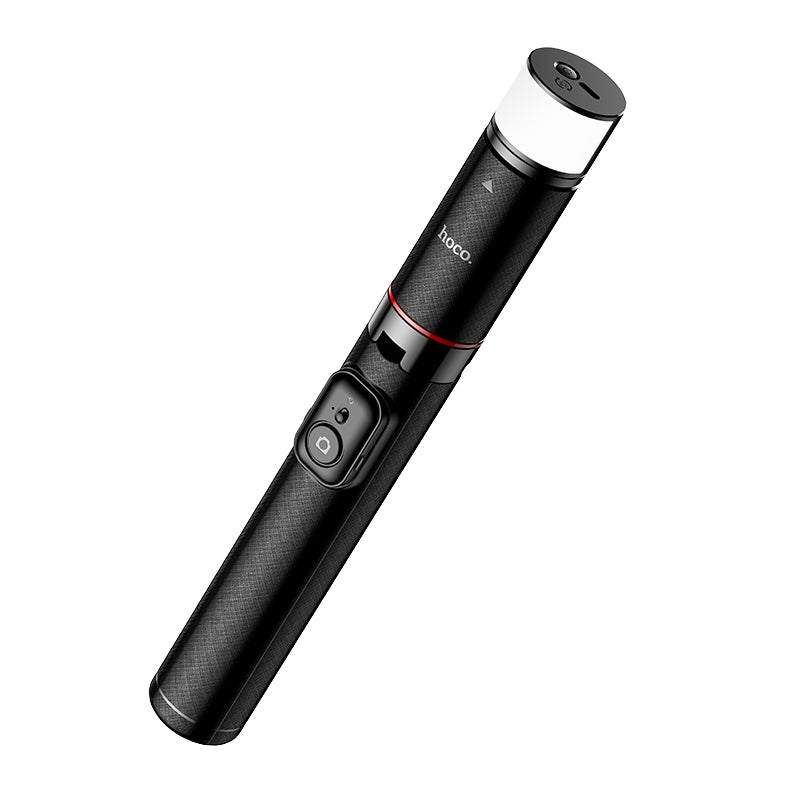 Premium Bluetooth Selfie Stick with 1.36m Tripod, Dual-Color LED Fill Light (K34)