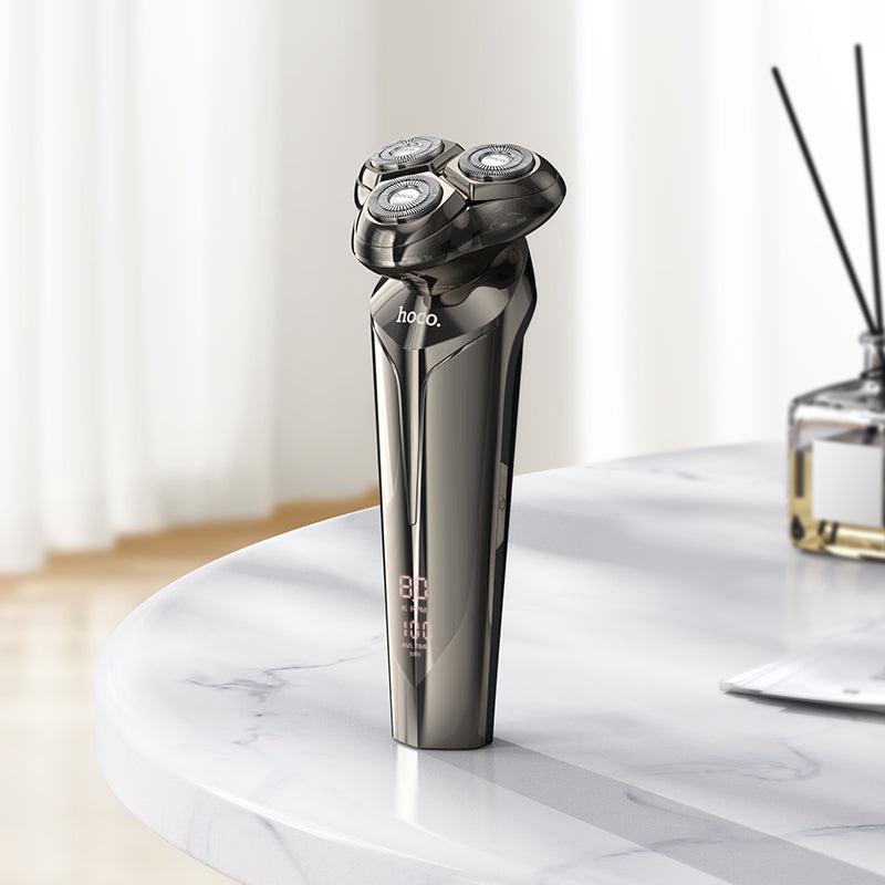 Electric Rotary Shaver | 3D Floating Heads, Smart LED Display, 3500 RPM
