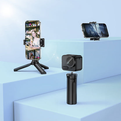Ultra Compact Multifunctional Selfie Stick with Mini Detachable 20cm Tripod, Camera Mount (K100)