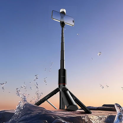Premium Bluetooth Selfie Stick with 1.36m Tripod, Dual-Color LED Fill Light (K34)