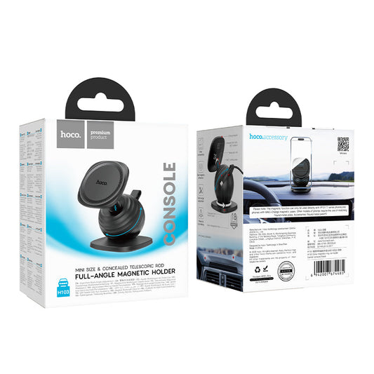 Round Magnetic Dashboard Phone Holder with Multi-Angle Adjustment (H103)