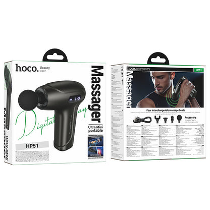 Mini Portable Quiet Electric Massage Gun with Smart LED Display (HP51)