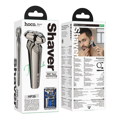 Electric Rotary Shaver | 3D Floating Heads, Smart LED Display, 3500 RPM