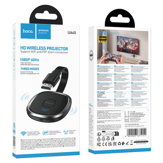 HD Wireless HDMI Projector Dongle with 1080P 60Hz (UA45)