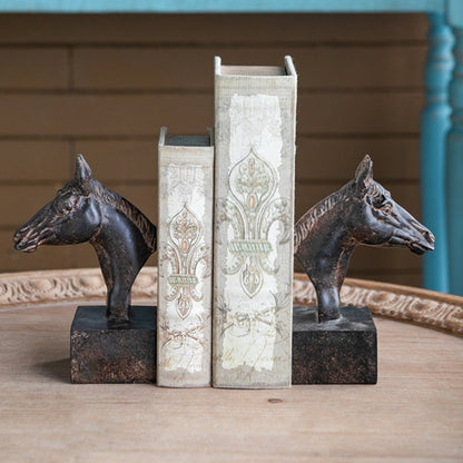 Horse Head Bookends