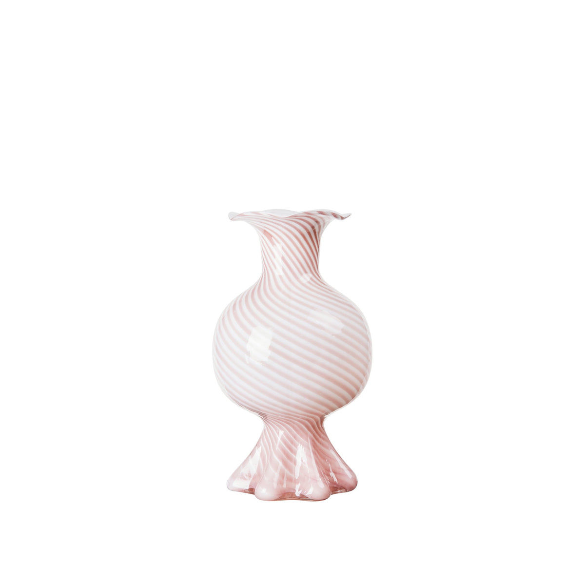 BROSTE Vase Mella Fairy Pink Off White