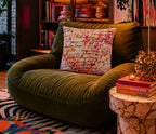 Script Velvet Cushion - Love Notes