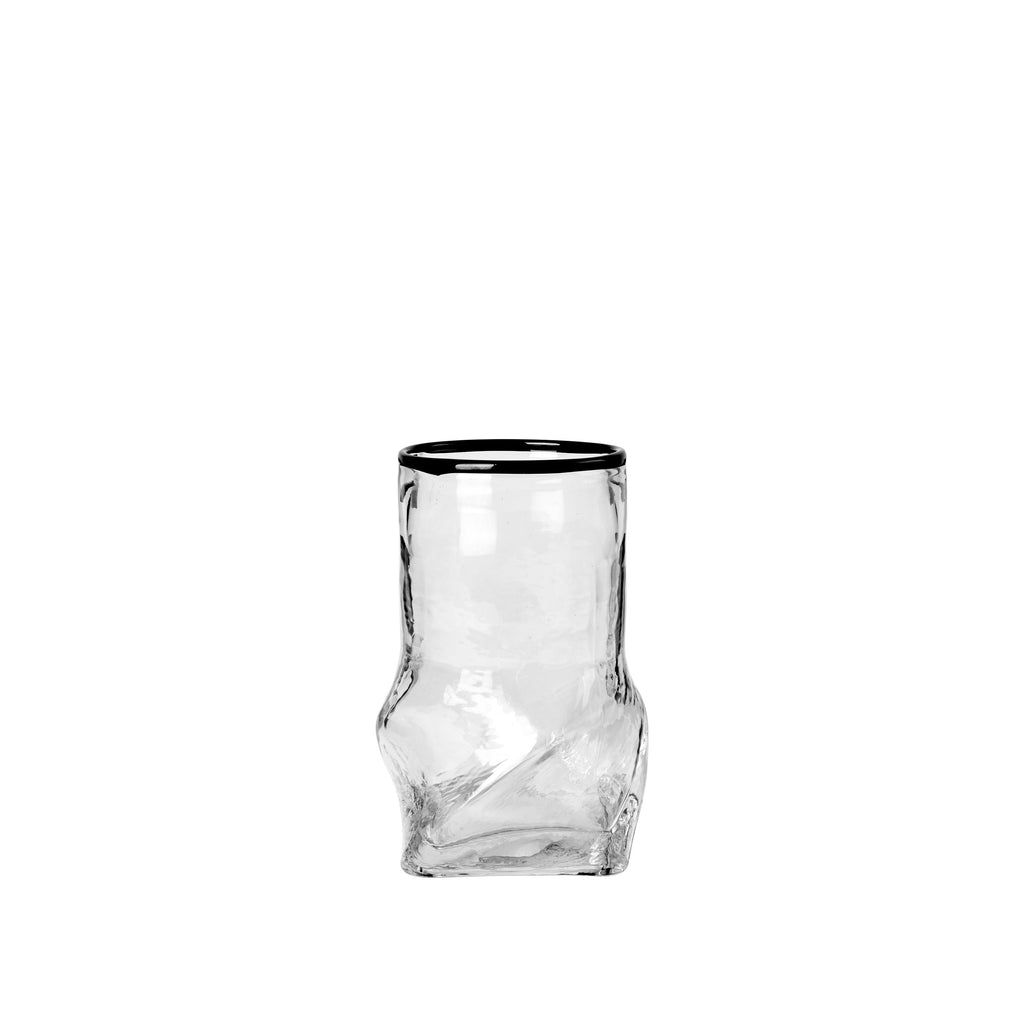 BROSTE Vase Ellen Clear Black