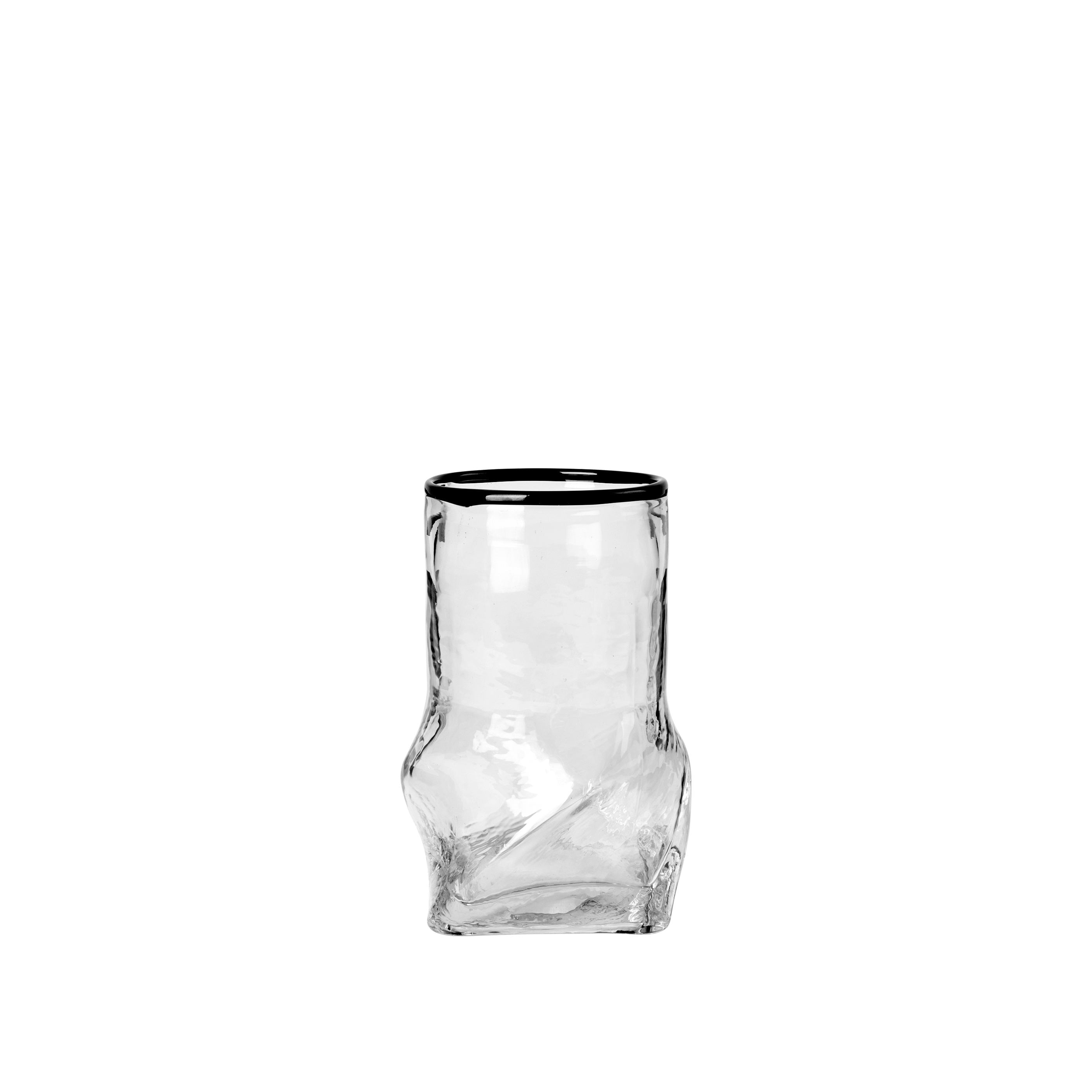 BROSTE Vase Ellen Clear Black