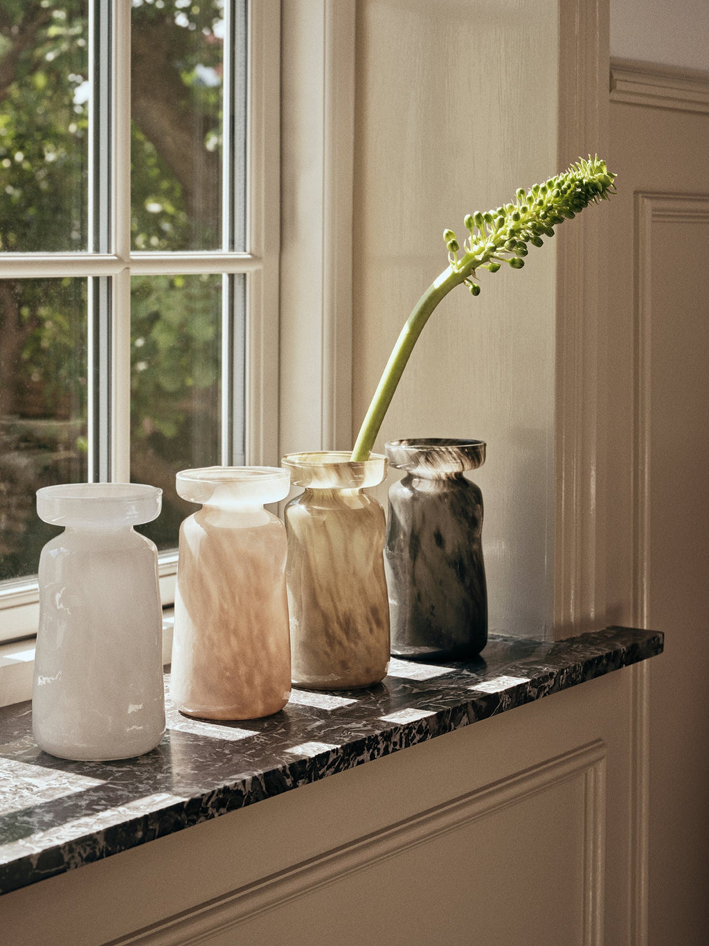 BROSTE Vase Solai Light Green styled