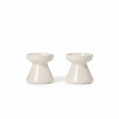 BROSTE Vase Solai Squat – Taupe Warm Grey Set/2