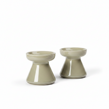BROSTE Vase Solai Squat – Light Green Set/2