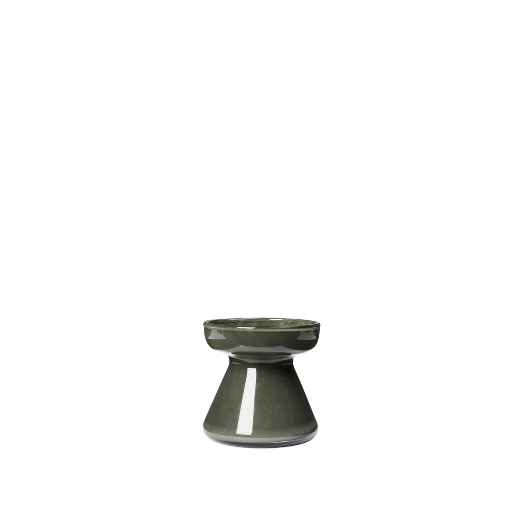 BROSTE Vase Solai Squat Dark Green