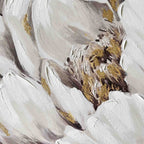 Camelia with Gold Foil Wall Art detail