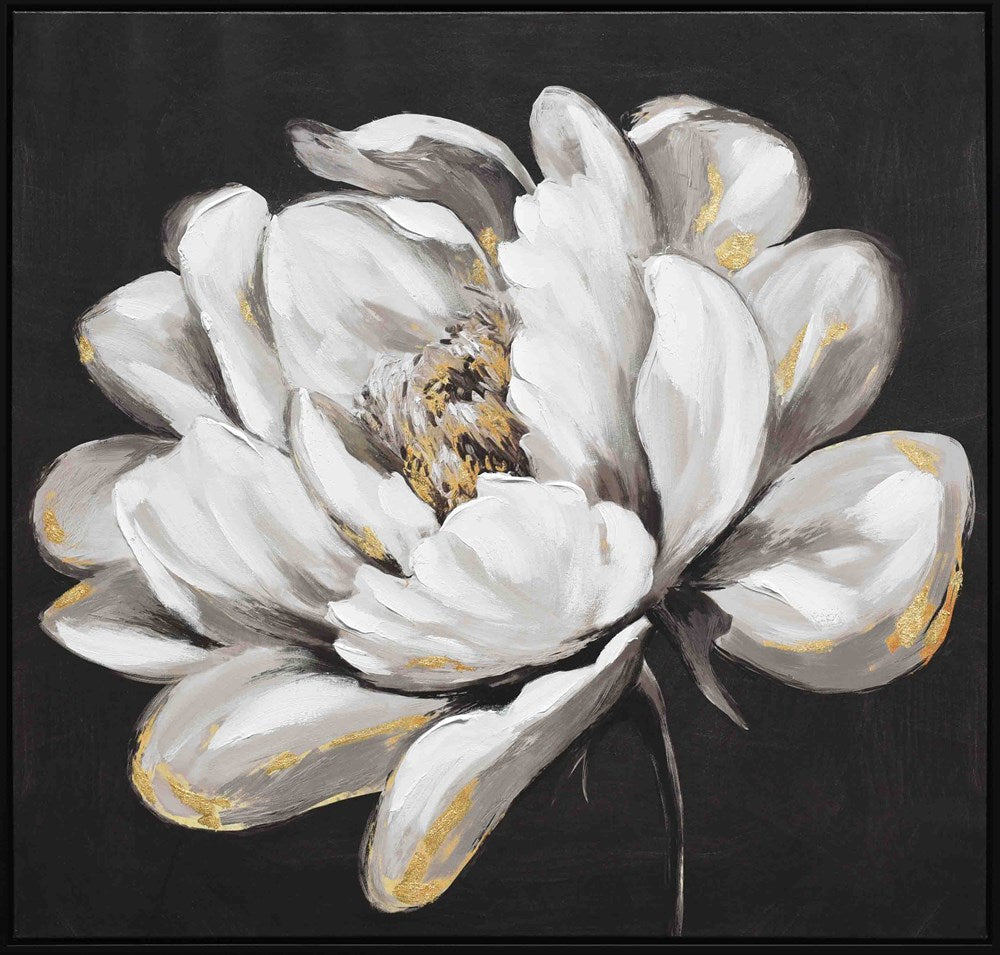Camelia with Gold Foil Wall Art