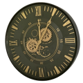 Antique Gold Wall Clock with Gears