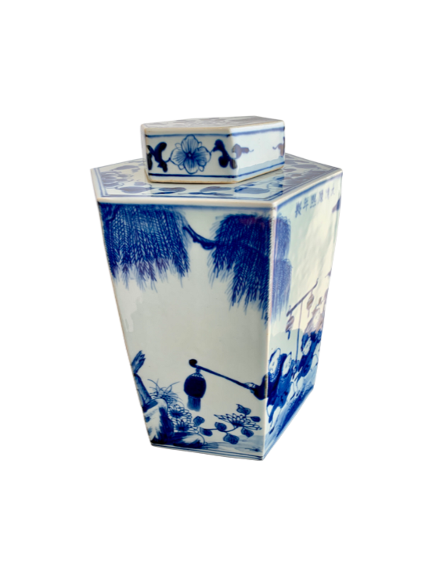 Hexagonal Vase With Lid