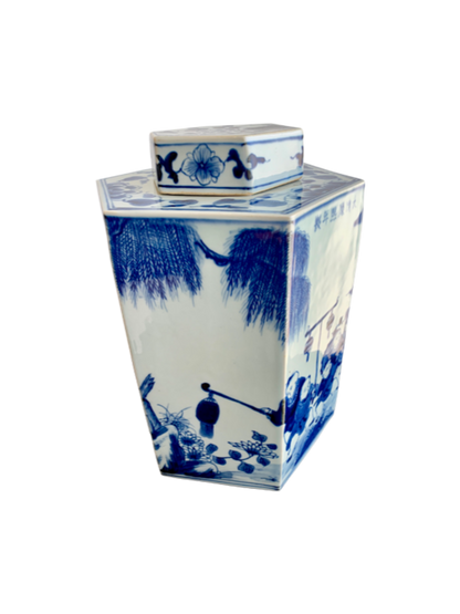 Hexagonal Vase With Lid