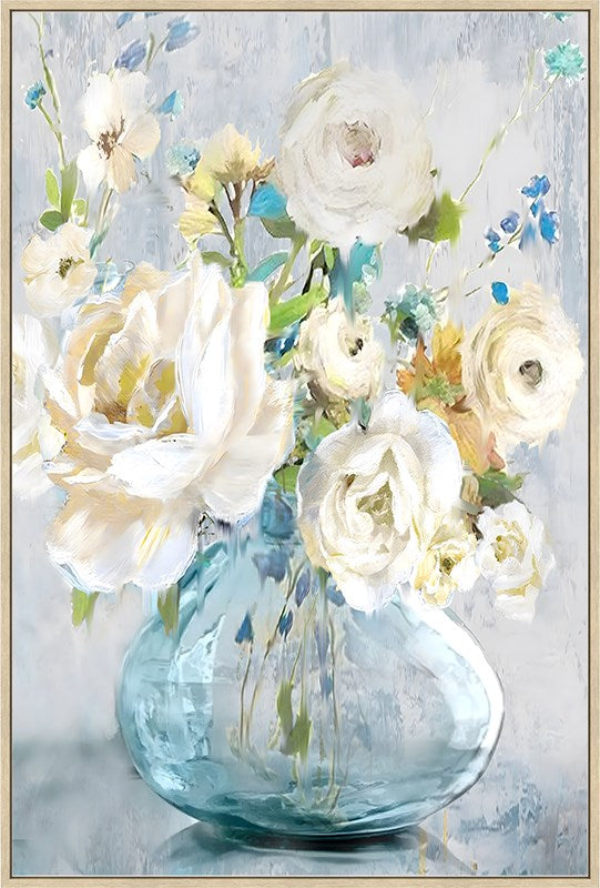 White Flowers Wall Art