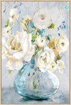 White Flowers Wall Art