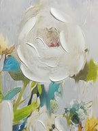 White Flowers Wall Art lifestyle