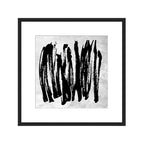 Black and White Abstract Wall Art piece 2