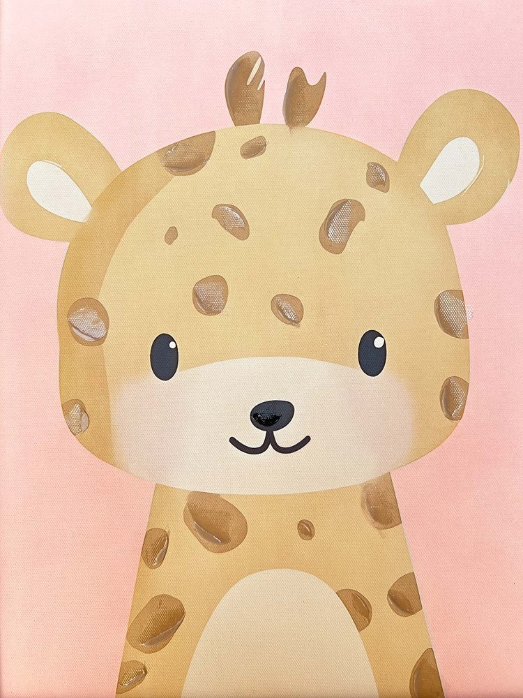 Blushing Giraffe Wall Art detail