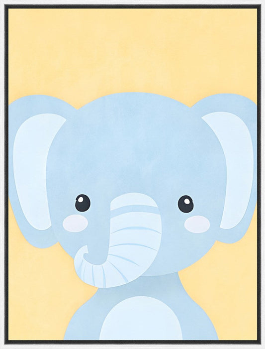 Blue Elephant Wall Art