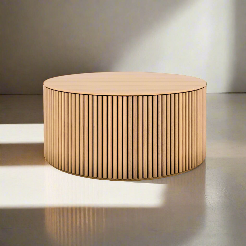 Amore Round Coffee Table - Natural