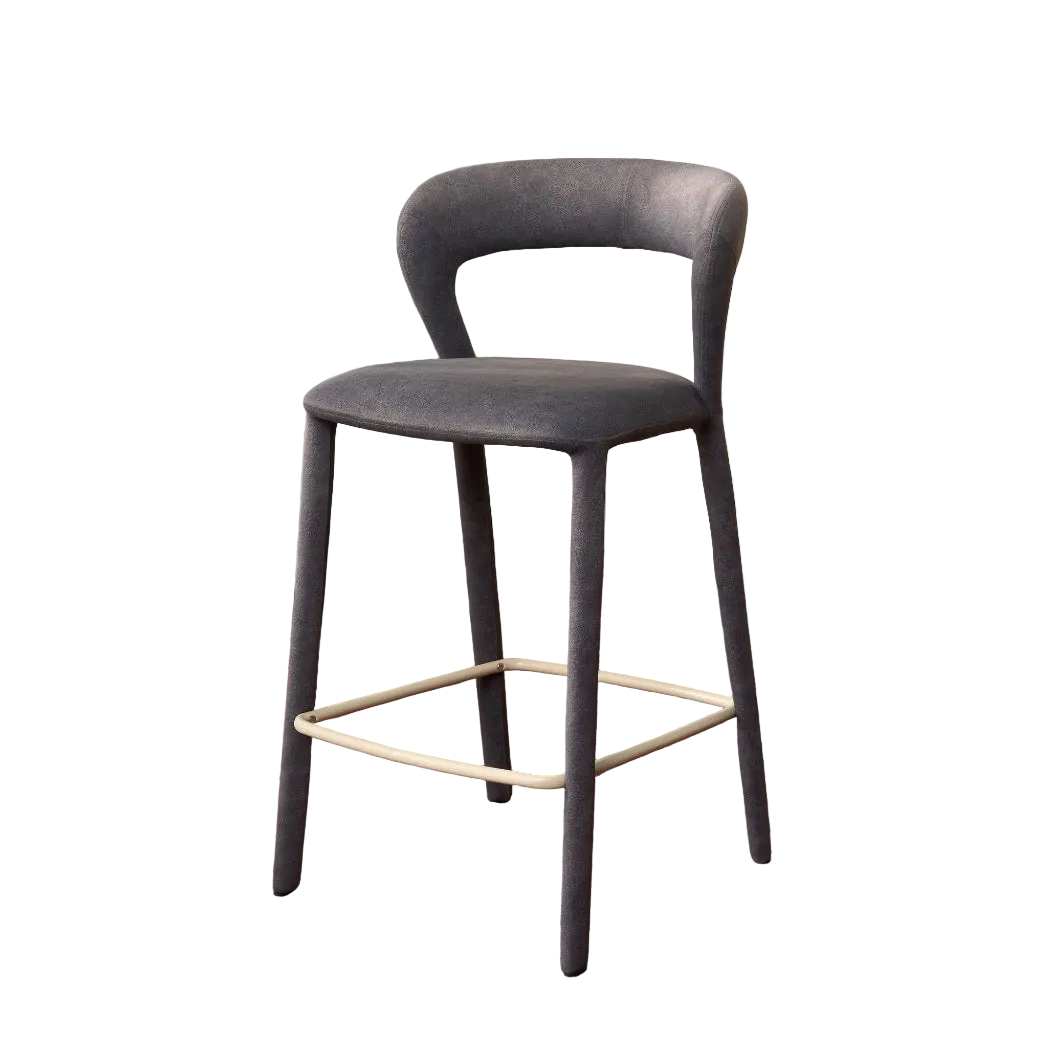 Beu Bar Stool - Steel Blue