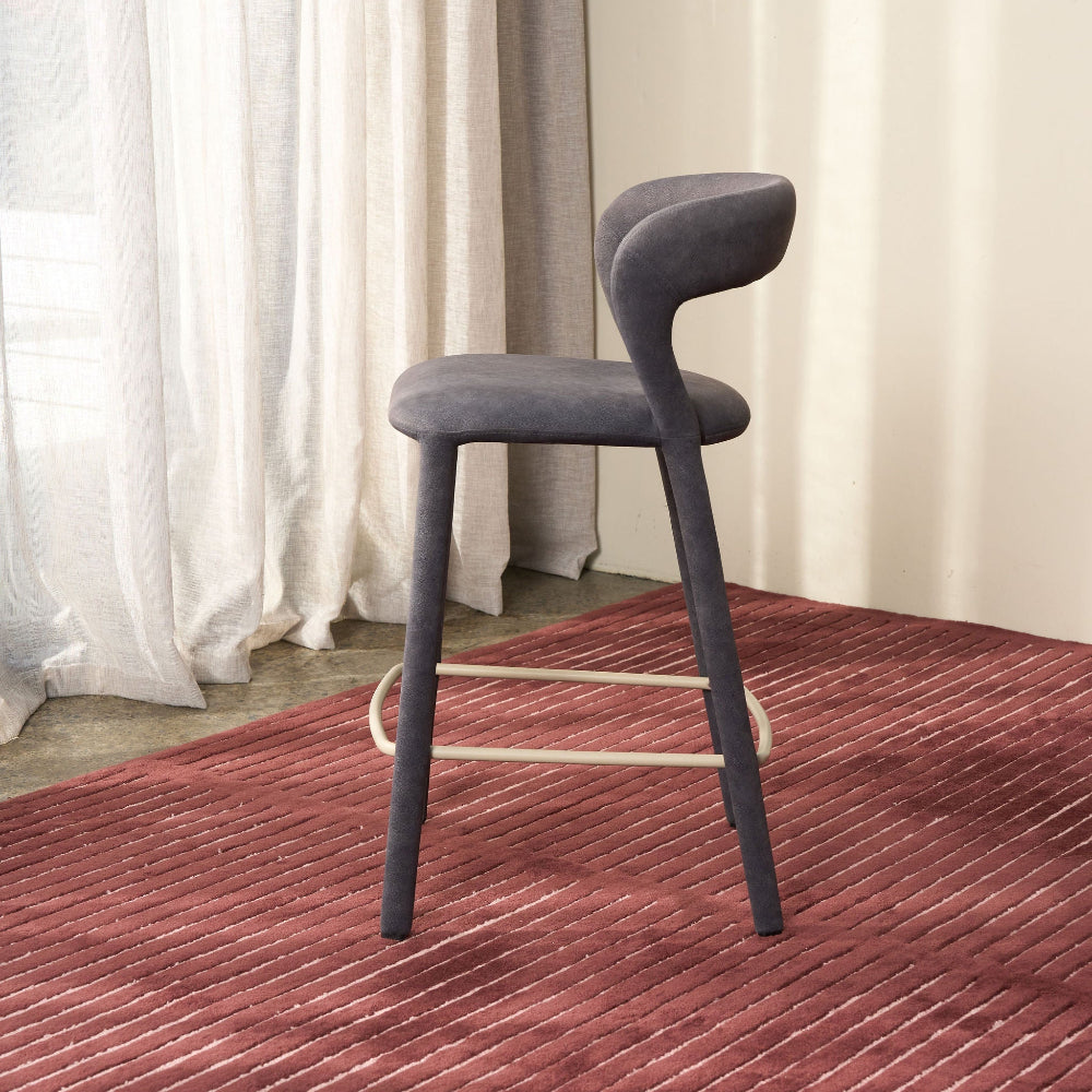 Beu Bar Stool - Steel Blue