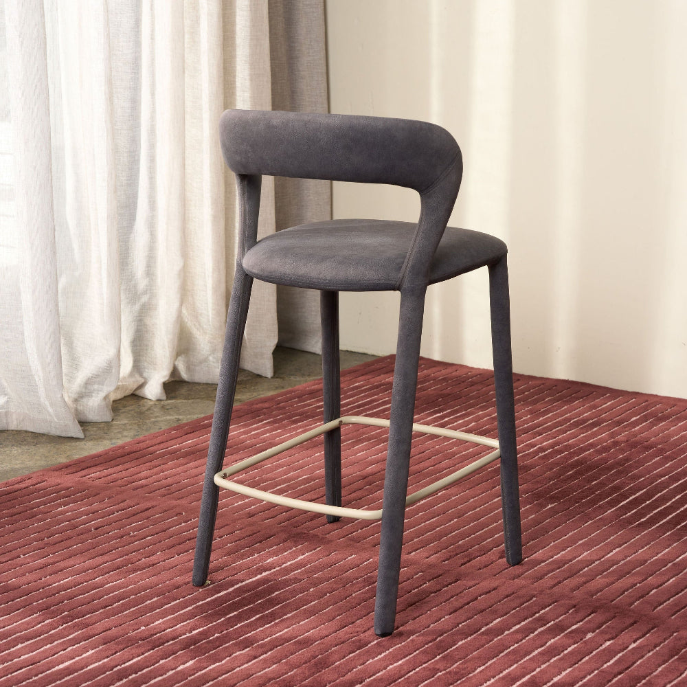 Beu Bar Stool - Steel Blue