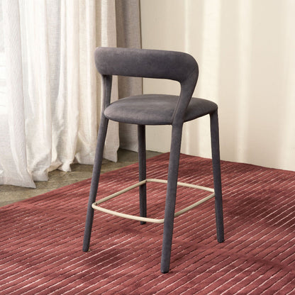 Beu Bar Stool - Steel Blue