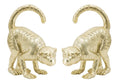 Monkey Bookends Gold