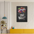 Elephant LED Wall Art in living room