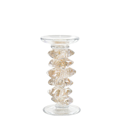 Golden Glass Candle Stick - Large
