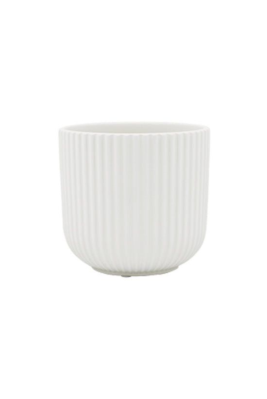 Ffloyd Ribbed Ceramic Planter