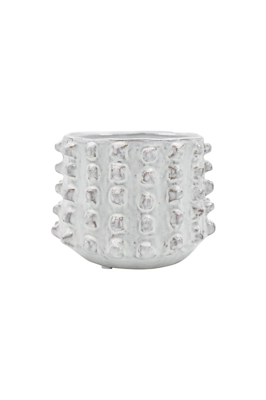 Izak Off-White Glaze Planter Small