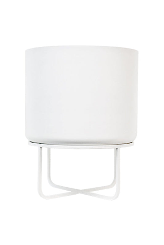 Asher Planter on Stand White