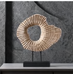 Radiation Carved Wood Ornament