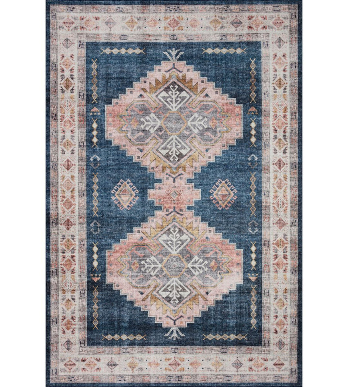 Heidi Rug - Denim Blush