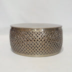 Aluminium Cutwork Round Coffee Table - 82cm