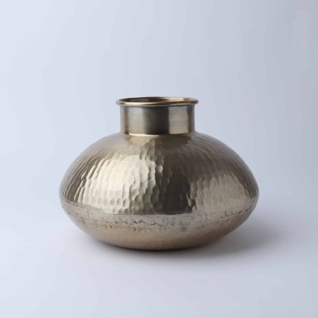 Aluminium Pot Large Champagne