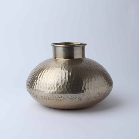 Aluminium Pot Large Champagne