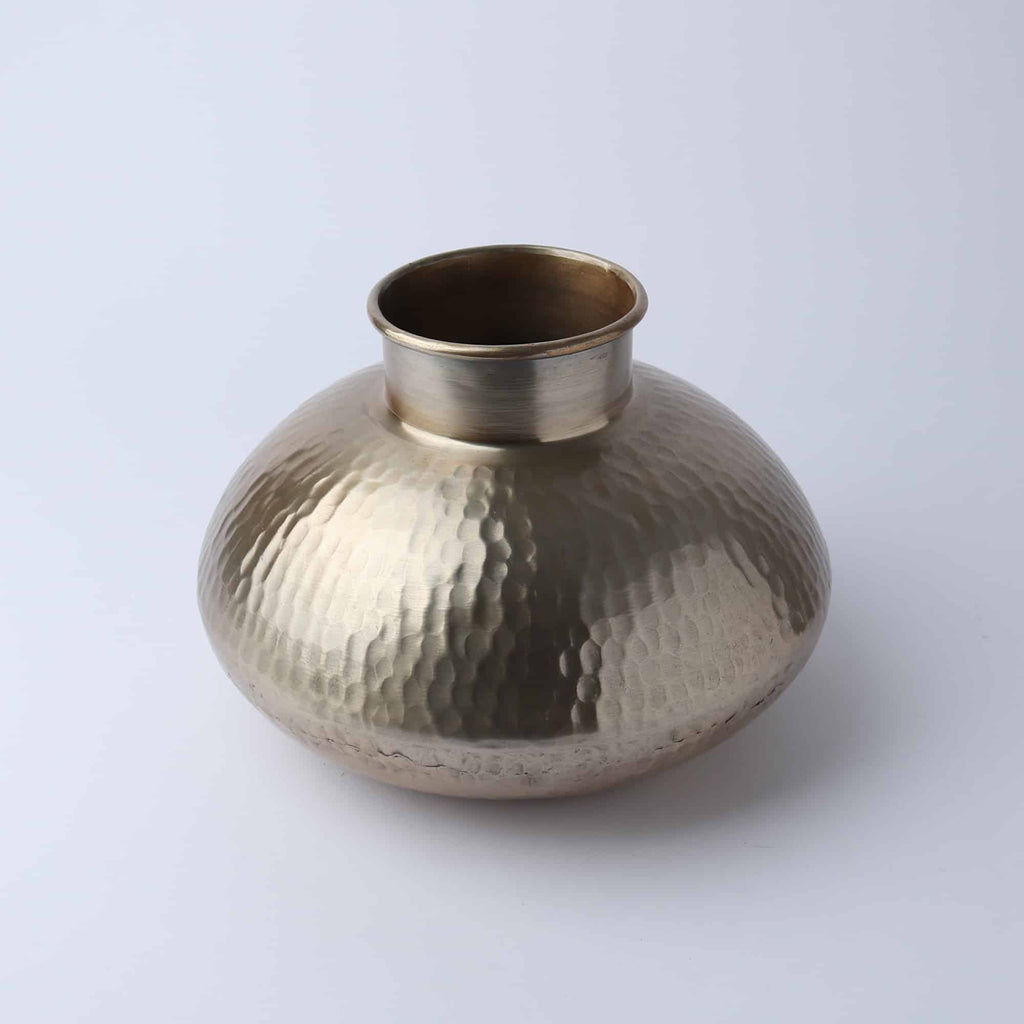 Aluminium Pot Large Champagne